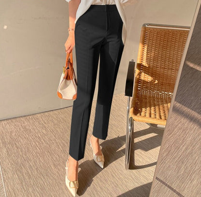 Slim Women Suit Pants Spring Summer High Waist Ladies Pencil Pants