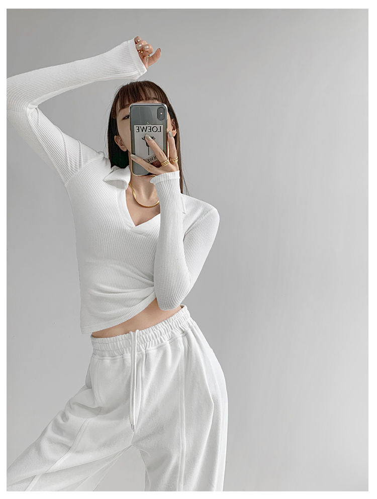 Sexy V-Neck Slim Fitness Women&