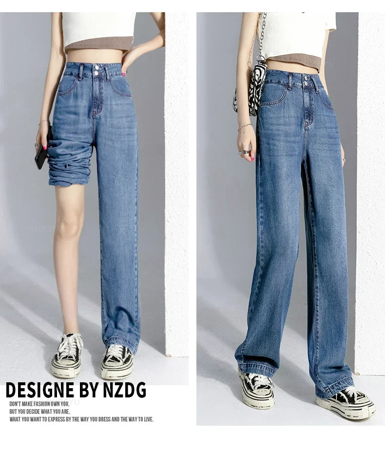 High Street Mopping Trousers Loose Straight Pants