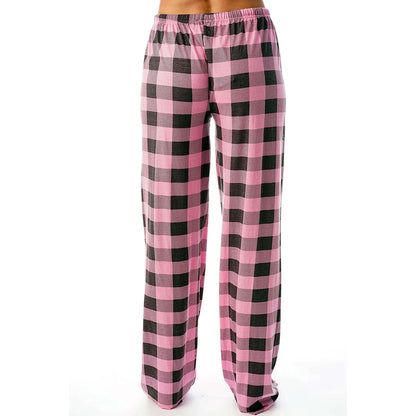 Women Christmas Pajama pants Autumn Winter Plaid Printed Pants