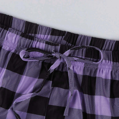 Women Christmas Pajama pants Autumn Winter Plaid Printed Pants