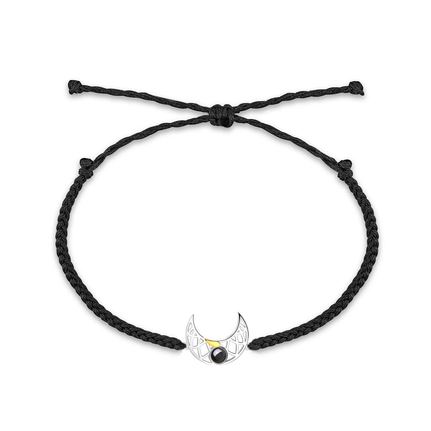 Customizable Photo Sun Moon Bracelet Stainless Steel Couple Bracelet