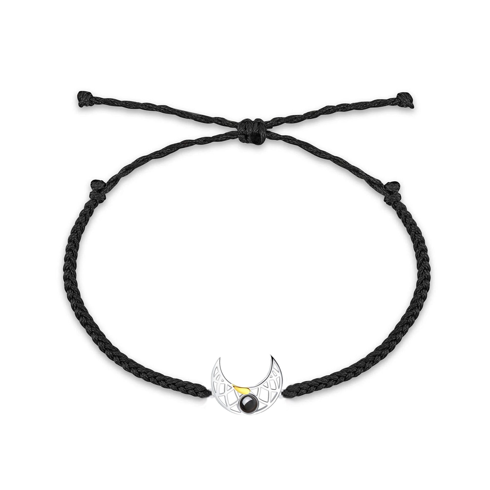 Customizable Photo Sun Moon Bracelet Stainless Steel Couple Bracelet