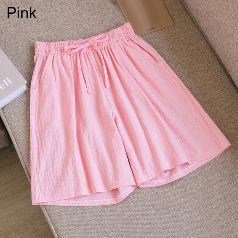 Summer Cotton Linen Loose Women&