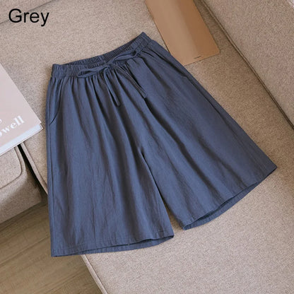 Summer Cotton Linen Loose Women&