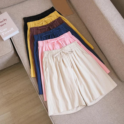 Summer Cotton Linen Loose Women&