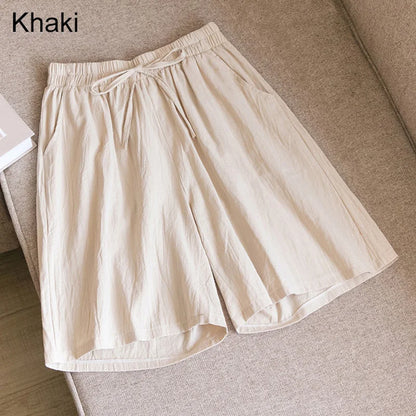 Summer Cotton Linen Loose Women&