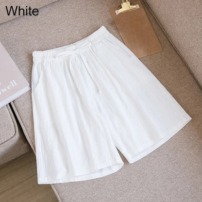 Summer Cotton Linen Loose Women&