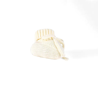Knitted Booties in Cream