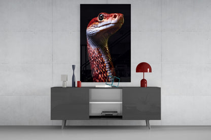 Eyes of the Fiery Serpent Glass Wall Art || Designer Collection