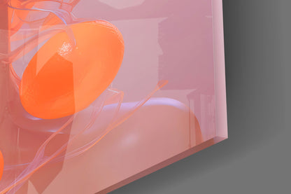 Queen of Orange Glass Wall Art || Designer Collection