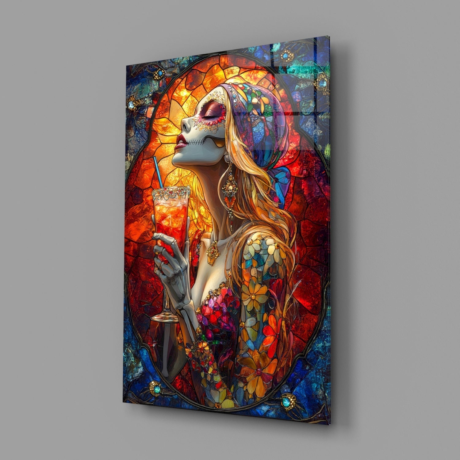 Cocktail of the Dead Glass Wall Art || Designer Collection