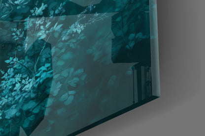 Mint Deer Glass Wall Art || Designer Collection