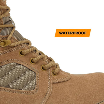 MAG STORM 8" Desert Military Tactical Boot SZ WP