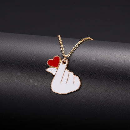 Heart Nurse Cap Doctor Necklaces Medical Equipment Stethoscope Syringe Pendant Hospital Style Jewelry
