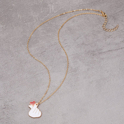 Heart Nurse Cap Doctor Necklaces Medical Equipment Stethoscope Syringe Pendant Hospital Style Jewelry