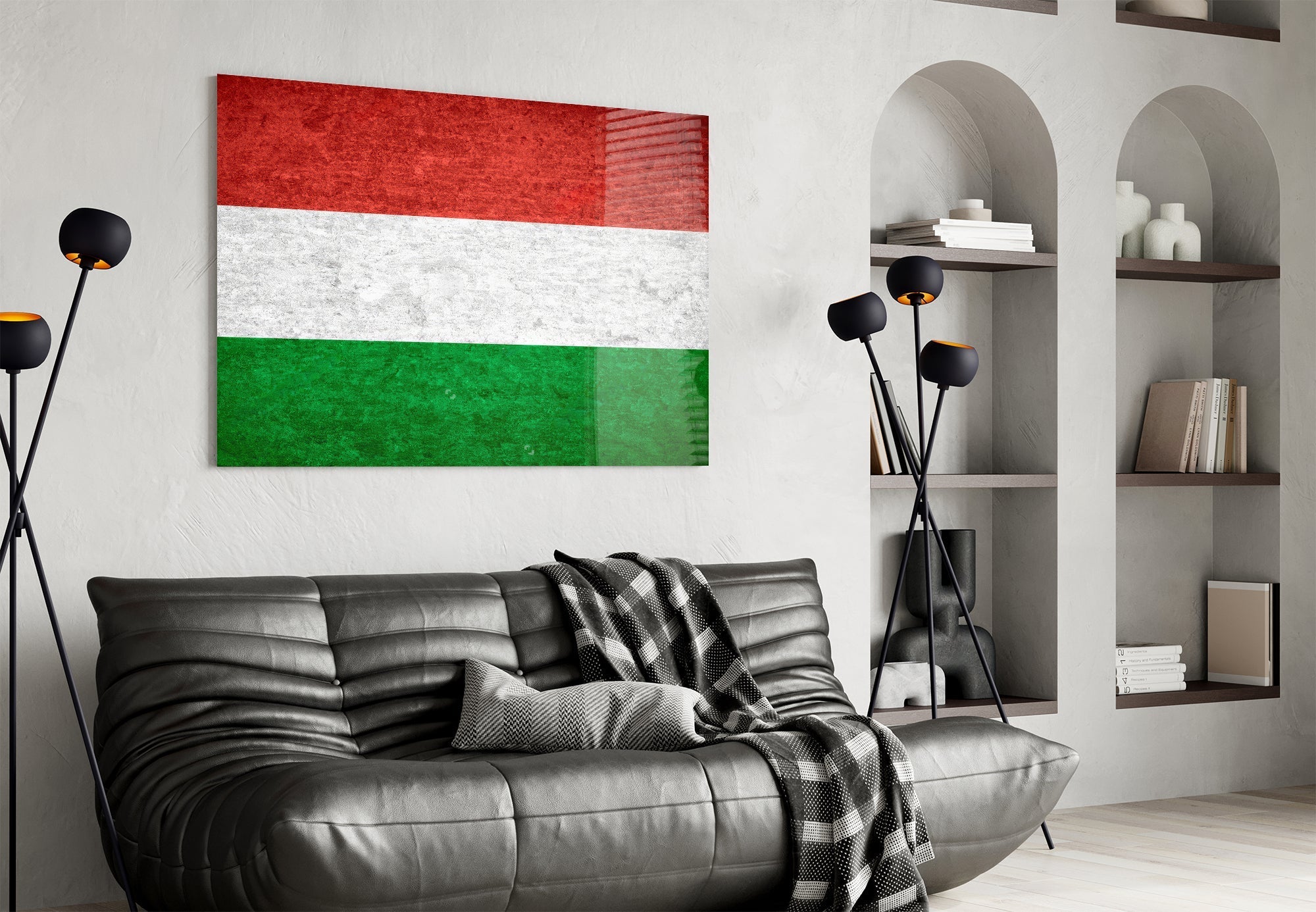 Flag of Hungary Glass Wall Art