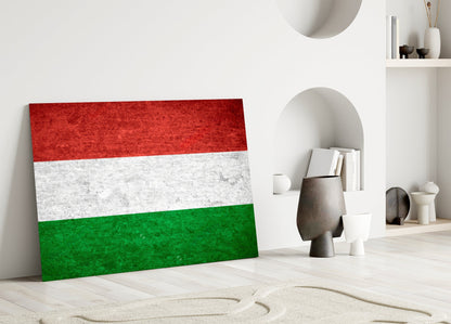 Flag of Hungary Glass Wall Art