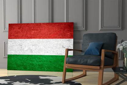 Flag of Hungary Glass Wall Art