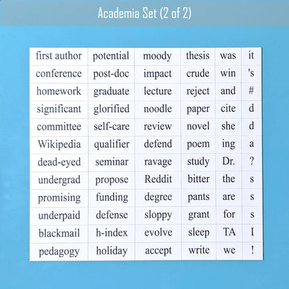 Academia Word Magnets