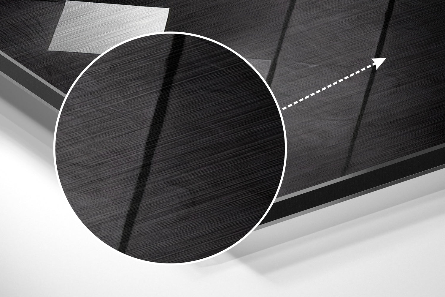 Shapes Brushed Aluminum Dibond Wall Art