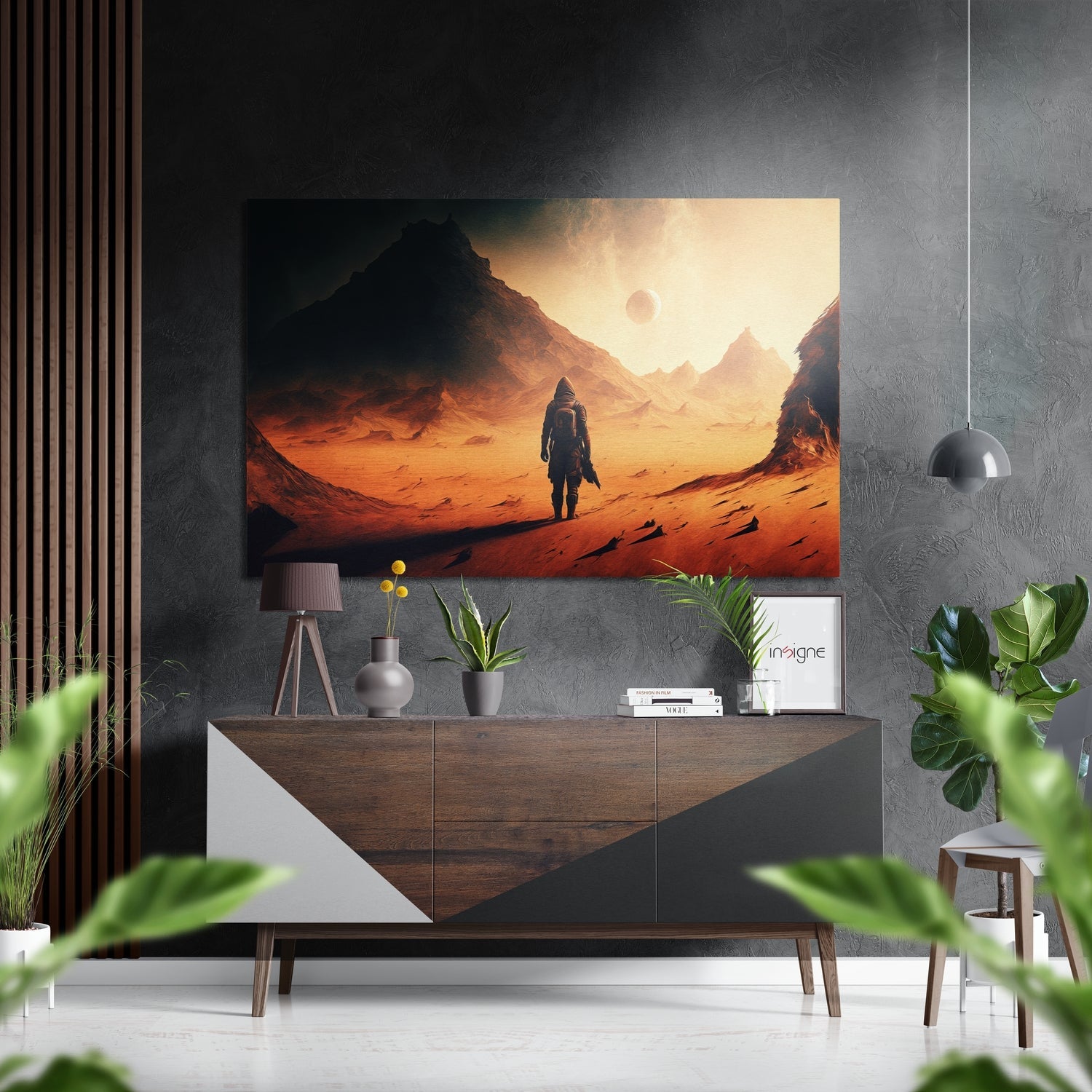 Another Planet Brushed Aluminum Dibond Wall Art