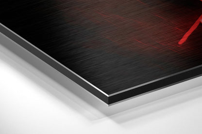 Red Rim Light Fierce Boxer Stare Brushed Aluminum Dibond Wall Art