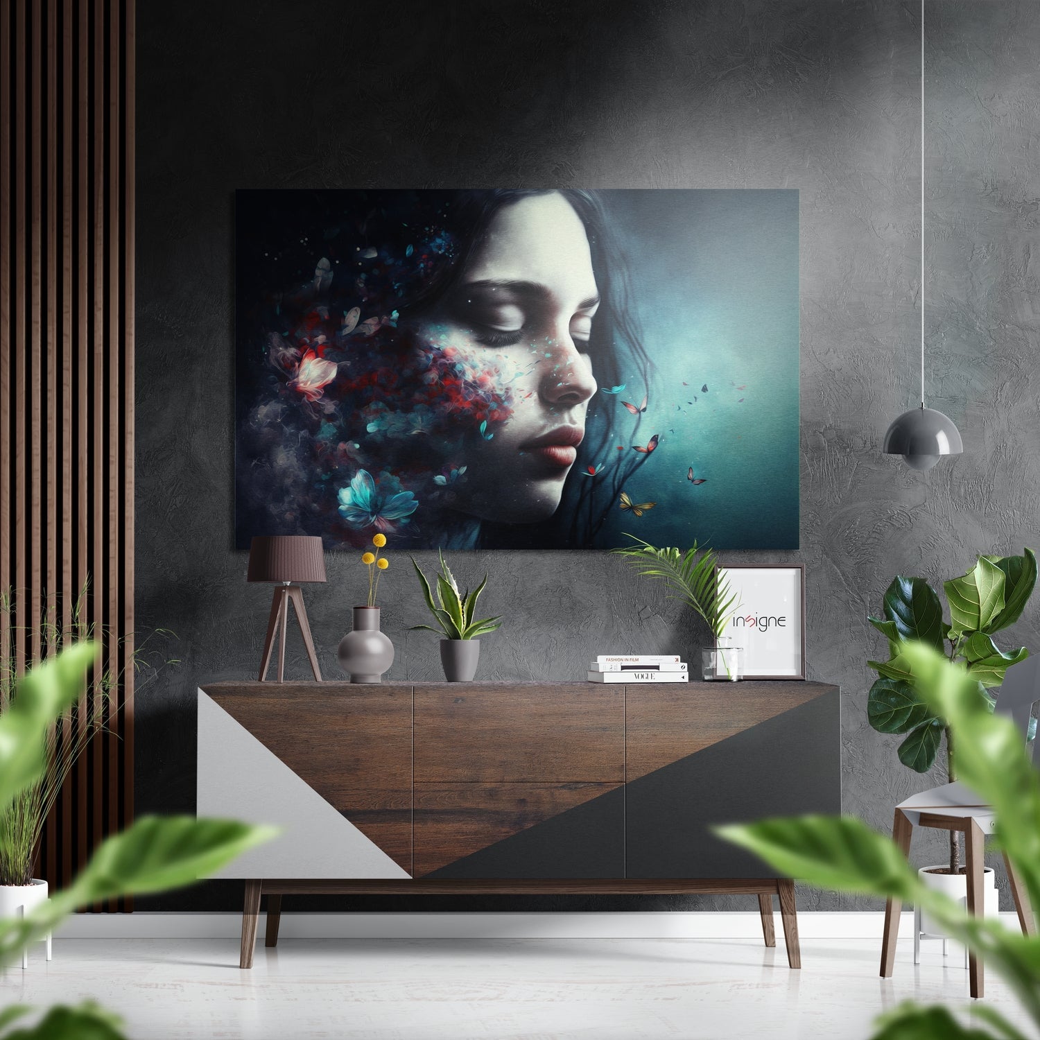 Pure Beauty Brushed Aluminum Dibond Wall Art