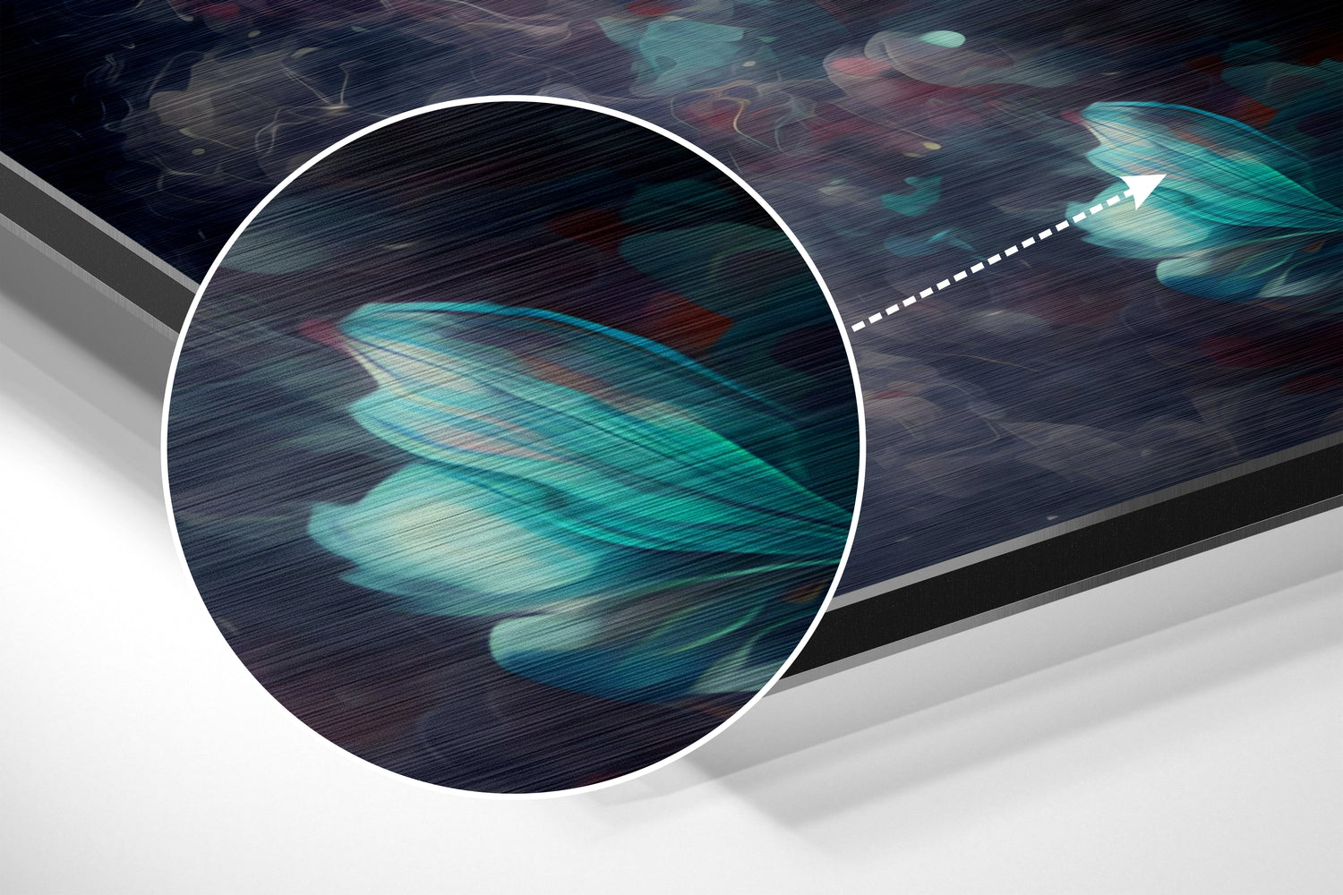 Pure Beauty Brushed Aluminum Dibond Wall Art
