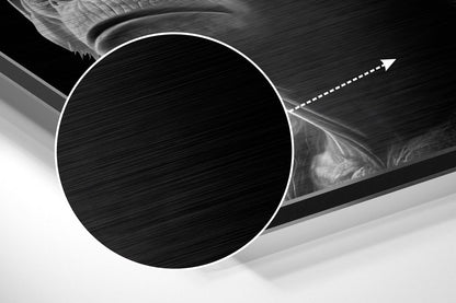 Monochrome Trio Orange Bandana Brushed Aluminum Dibond Wall Art