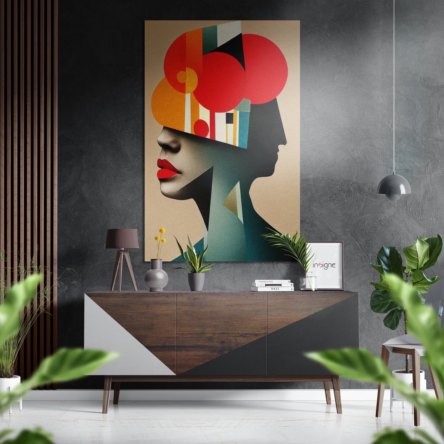Shaped Mind Brushed Aluminum Dibond Wall Art