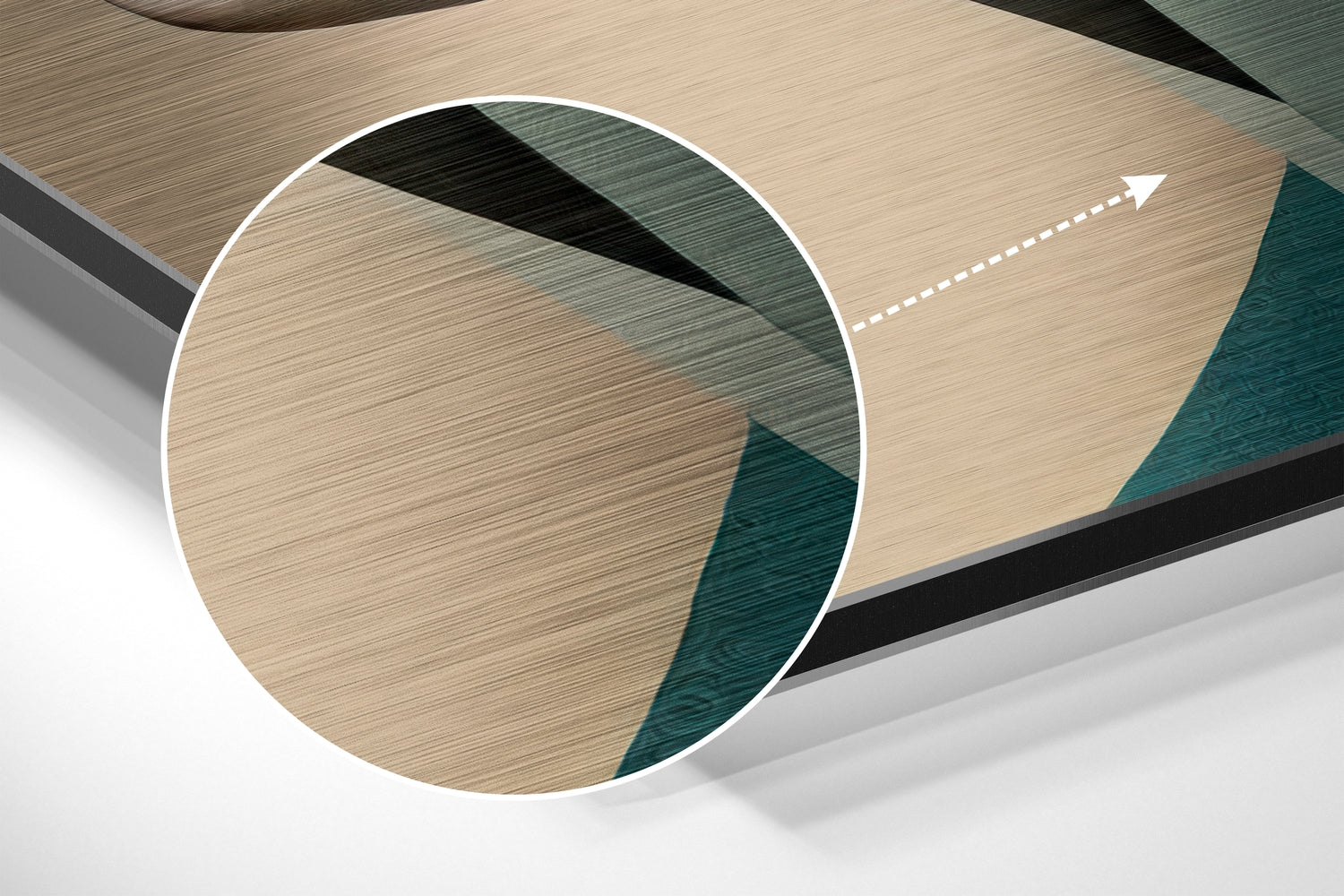 Shaped Mind Brushed Aluminum Dibond Wall Art