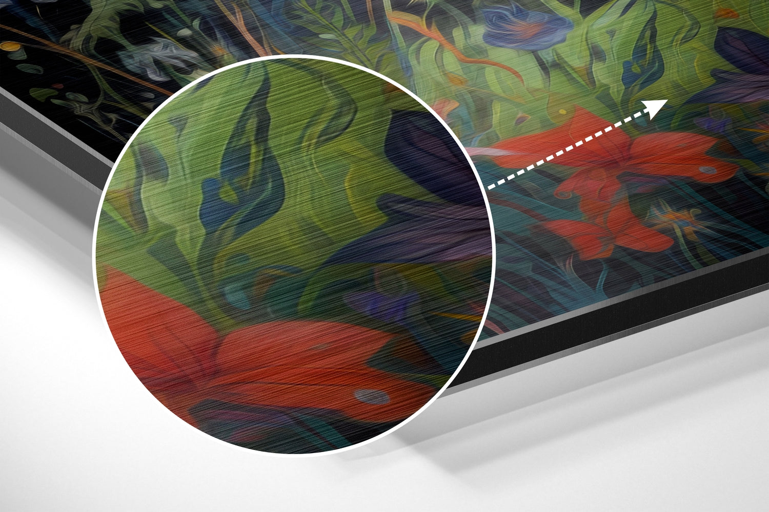 Fox Brushed Aluminum Dibond Wall Art