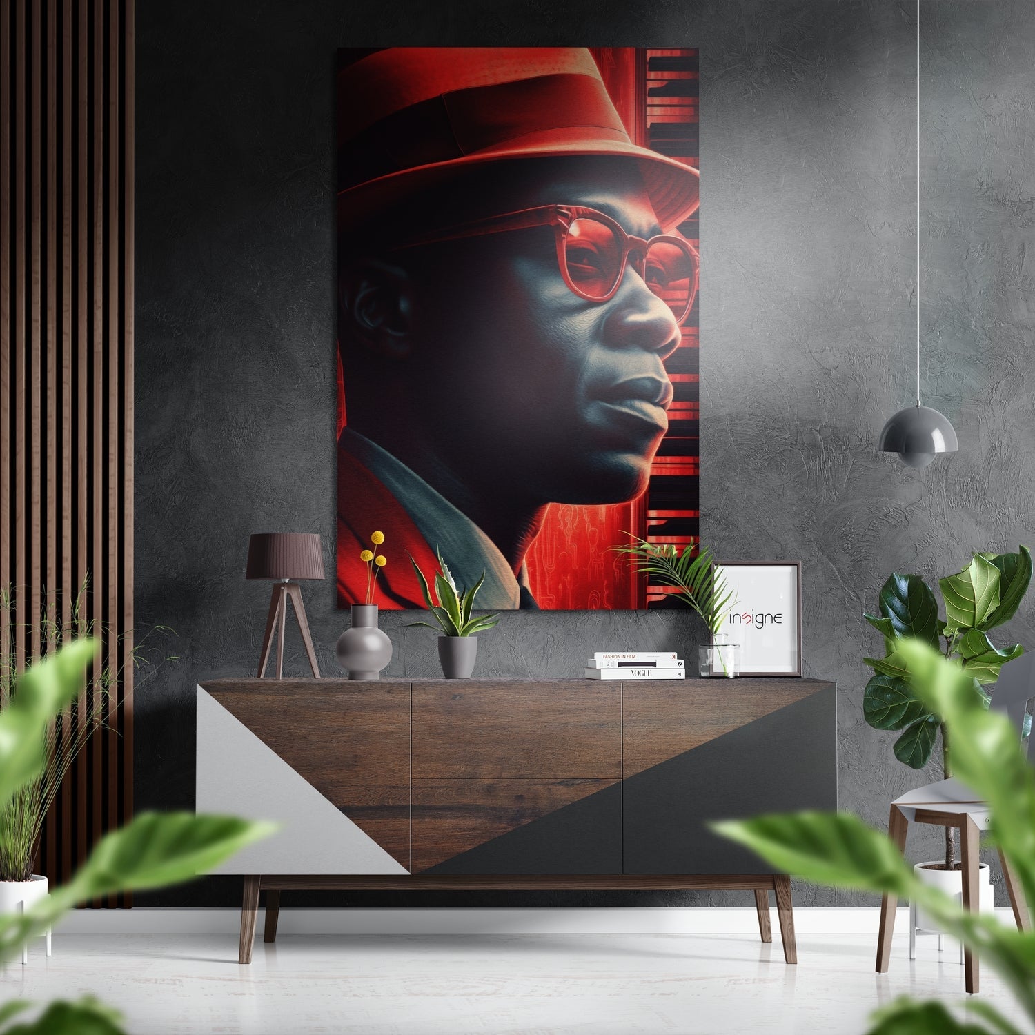 Jazz Brushed Aluminum Dibond Wall Art