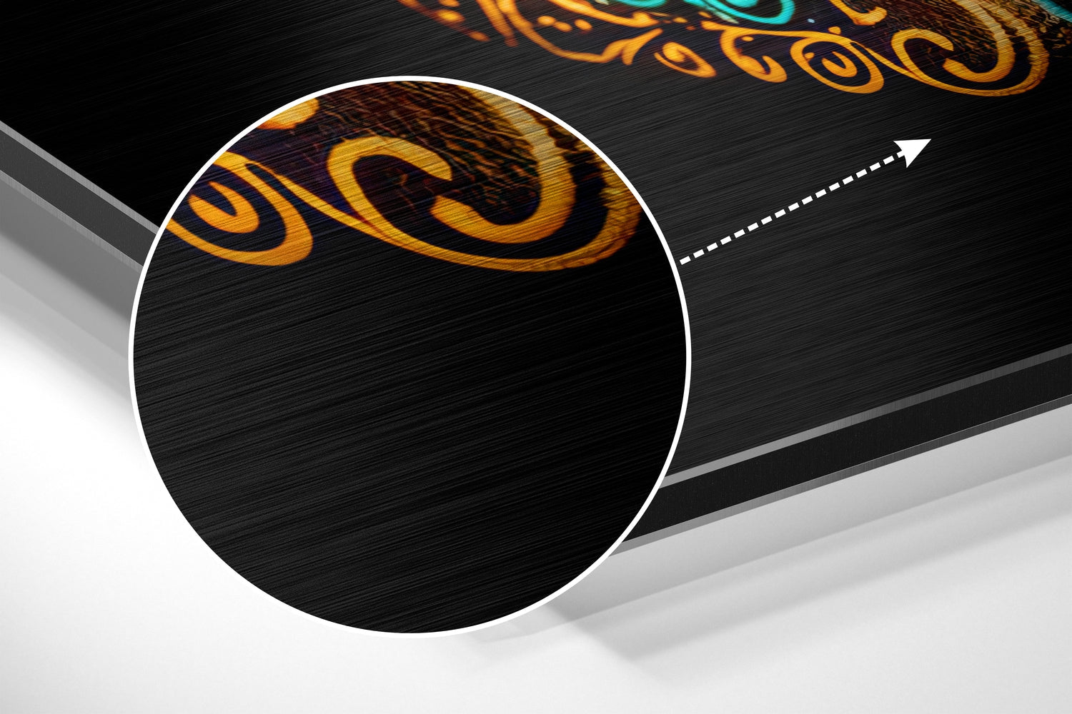 Skull in Colors Brushed Aluminum Dibond Wall Art