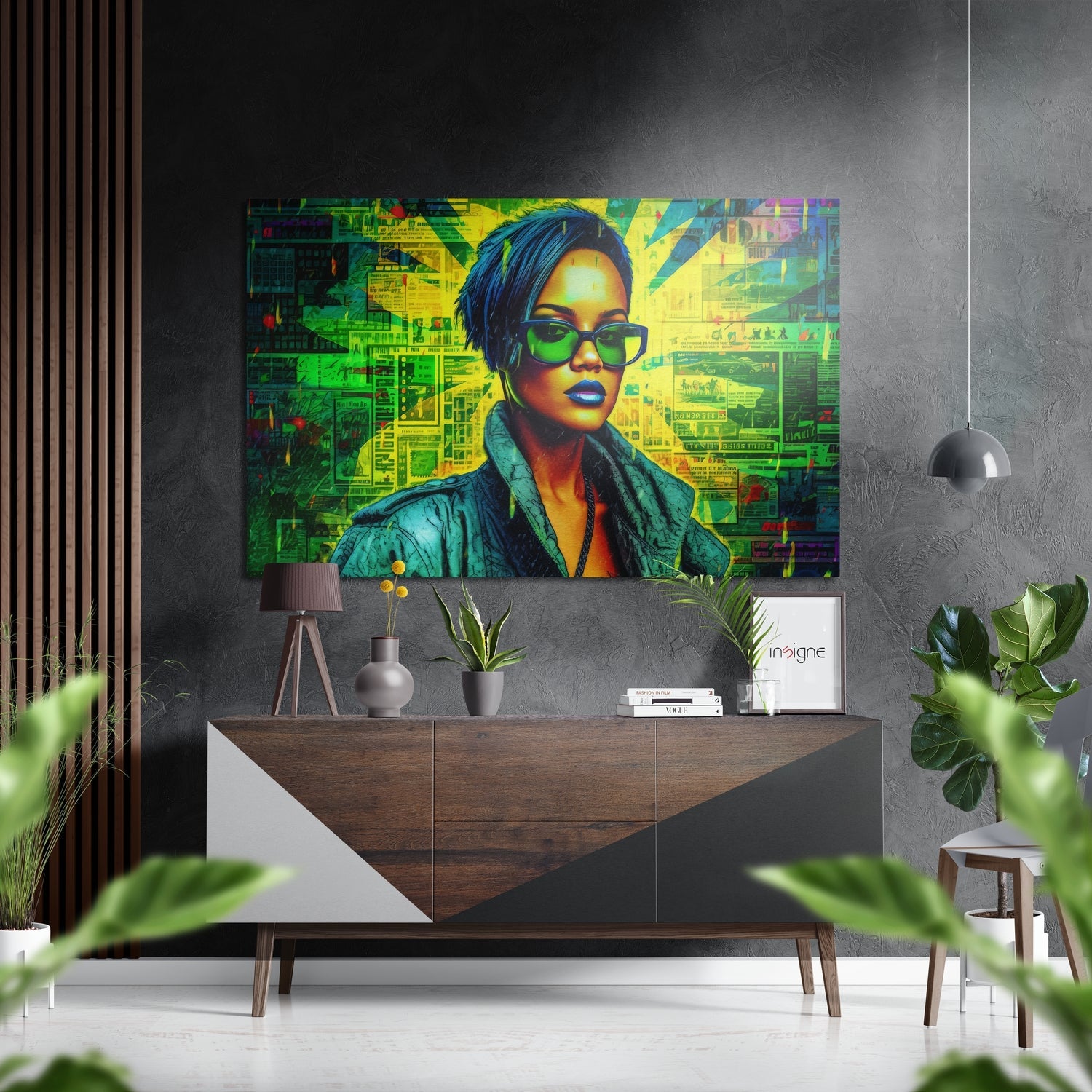 Cool Girl Brushed Aluminum Dibond Wall Art