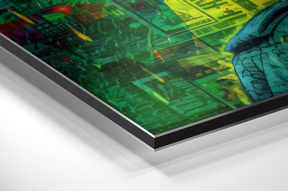 Cool Girl Brushed Aluminum Dibond Wall Art