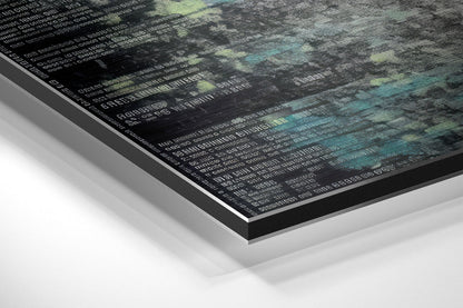 Umbrella Brushed Aluminum Dibond Wall Art