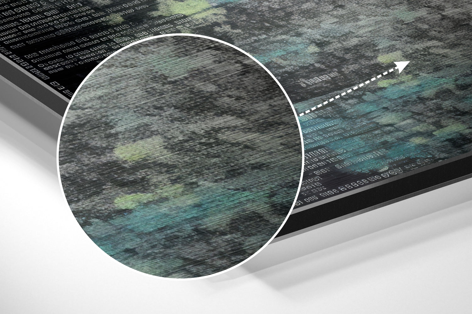 Umbrella Brushed Aluminum Dibond Wall Art