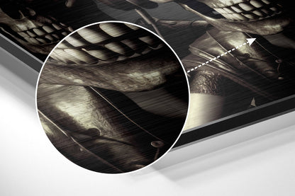 Skulls Having Fun Brushed Aluminum Dibond Wall Art