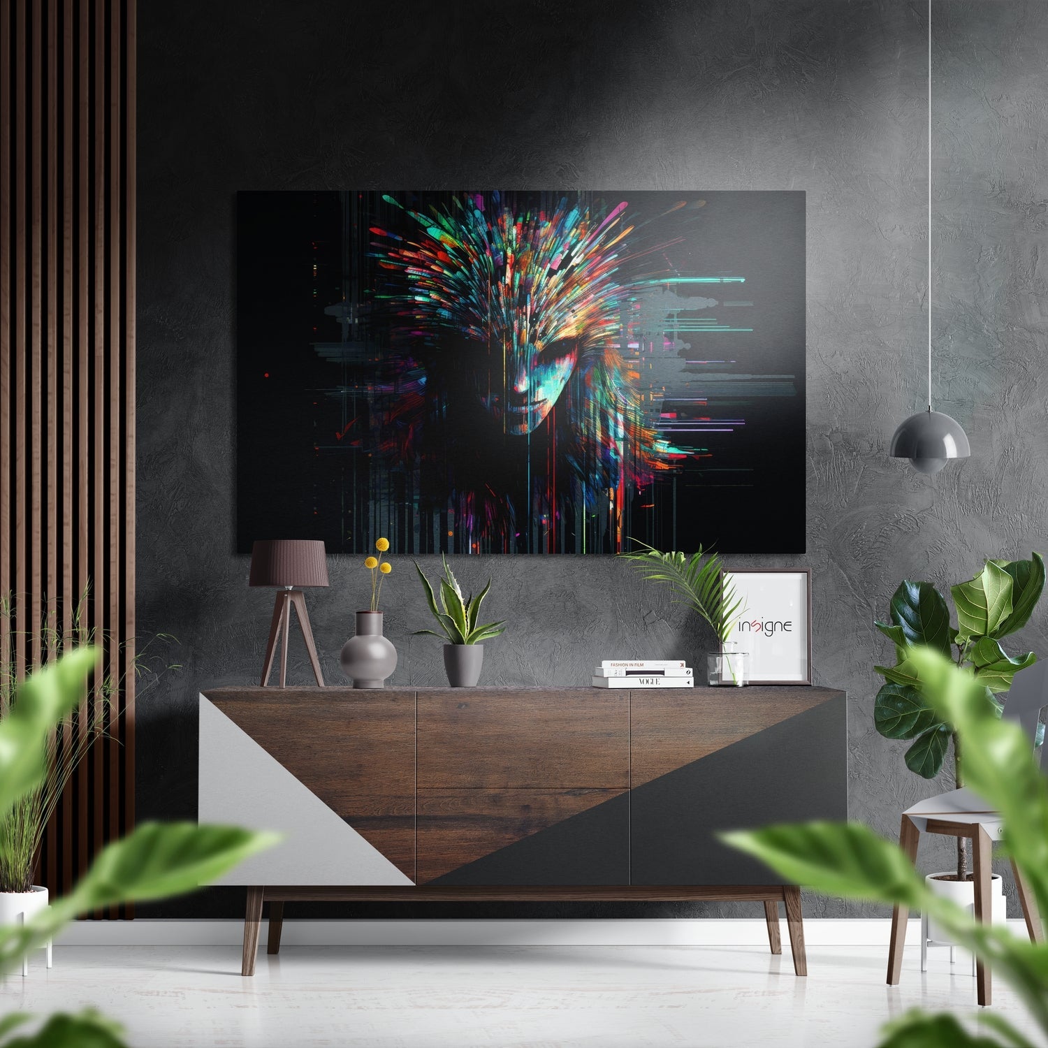 Scattering Ideas Brushed Aluminum Dibond Wall Art