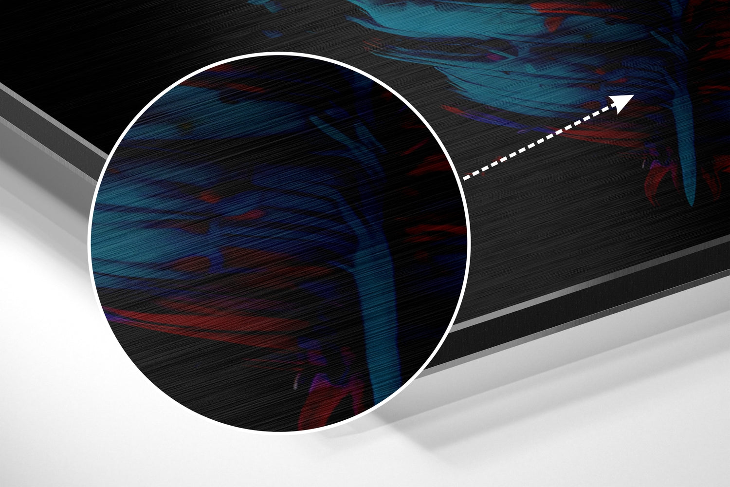 Feather Brushed Aluminum Dibond Wall Art
