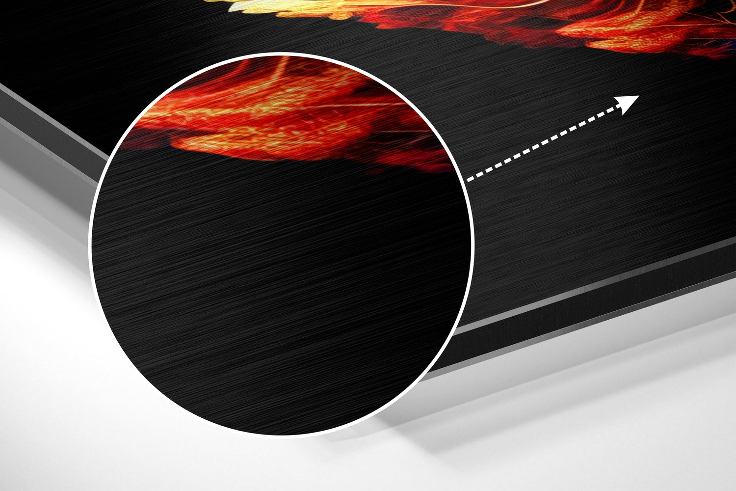 Leaf Brushed Aluminum Dibond Wall Art