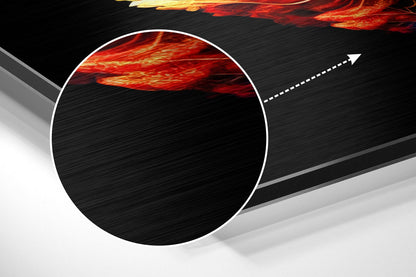 Leaf Brushed Aluminum Dibond Wall Art