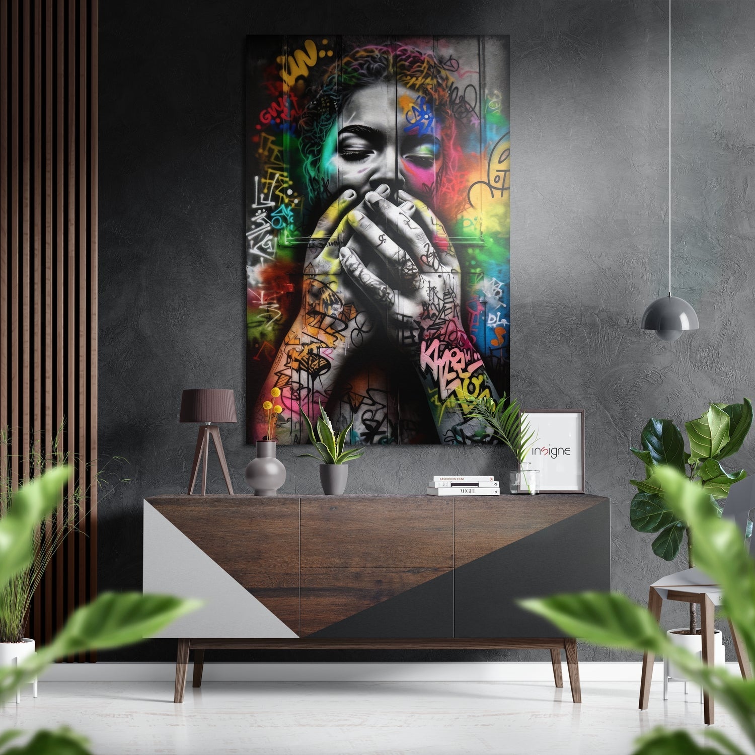 Ssshh Brushed Aluminum Dibond Wall Art