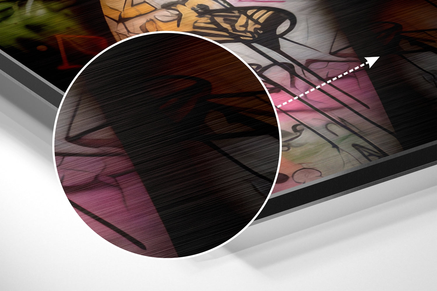 Ssshh Brushed Aluminum Dibond Wall Art