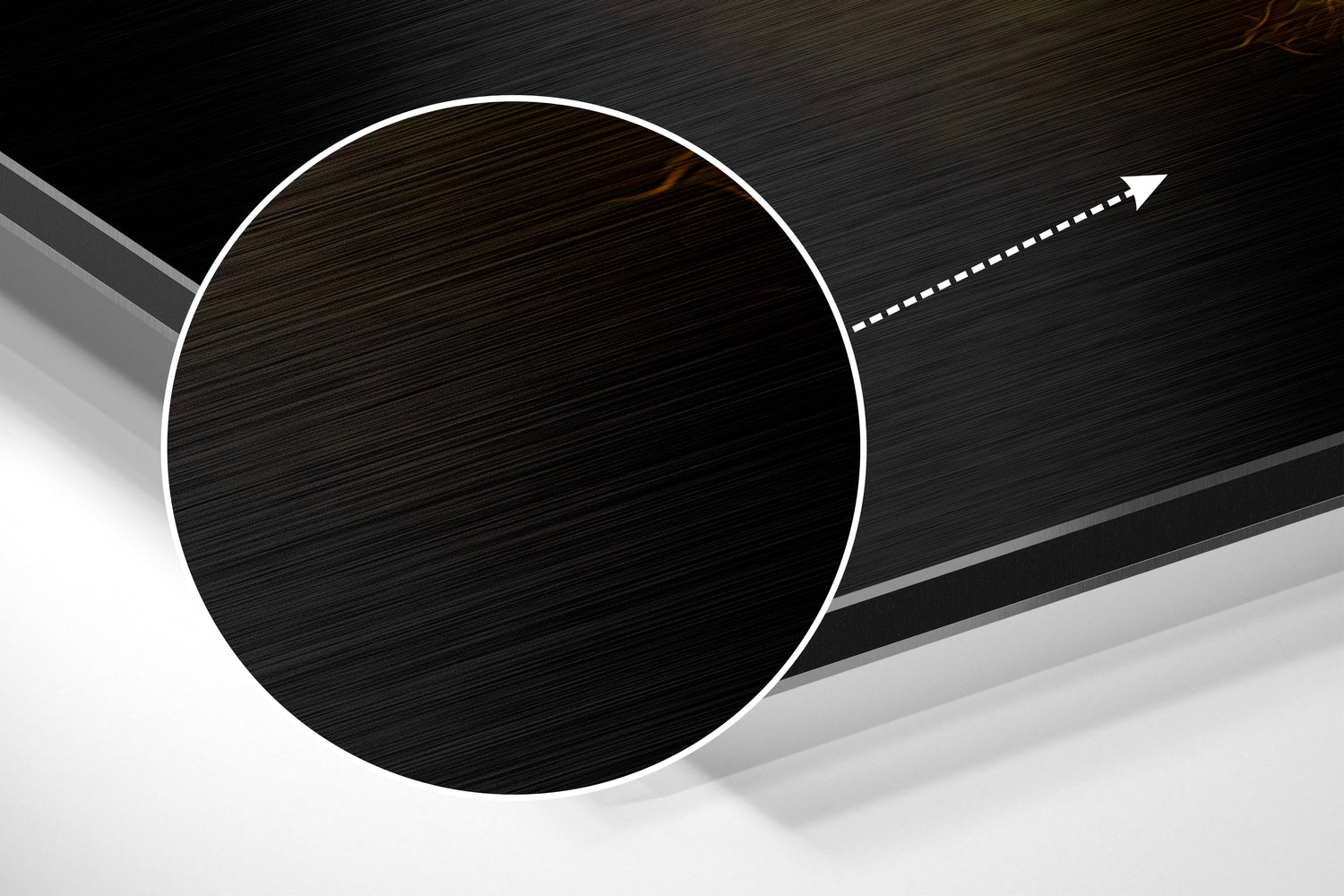 Ying Yang Brushed Aluminum Dibond Wall Art
