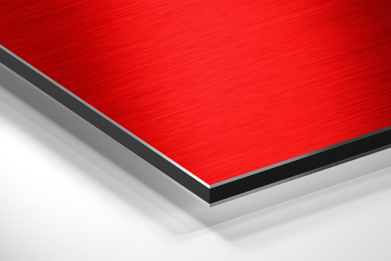 Red Panel White Text Keep It Simple Brushed Aluminum Dibond Wall Art