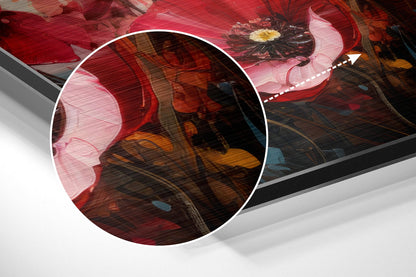 Poppies Brushed Aluminum Dibond Wall Art