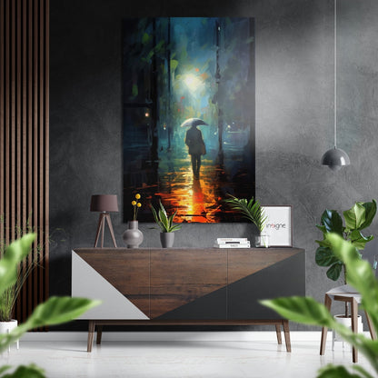 Alone Brushed Aluminum Dibond Wall Art